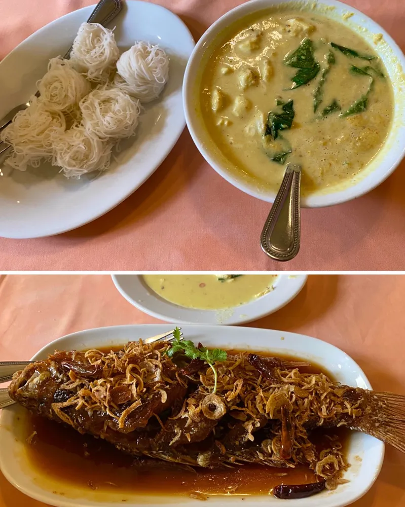 Dishes at Raya Restaurant