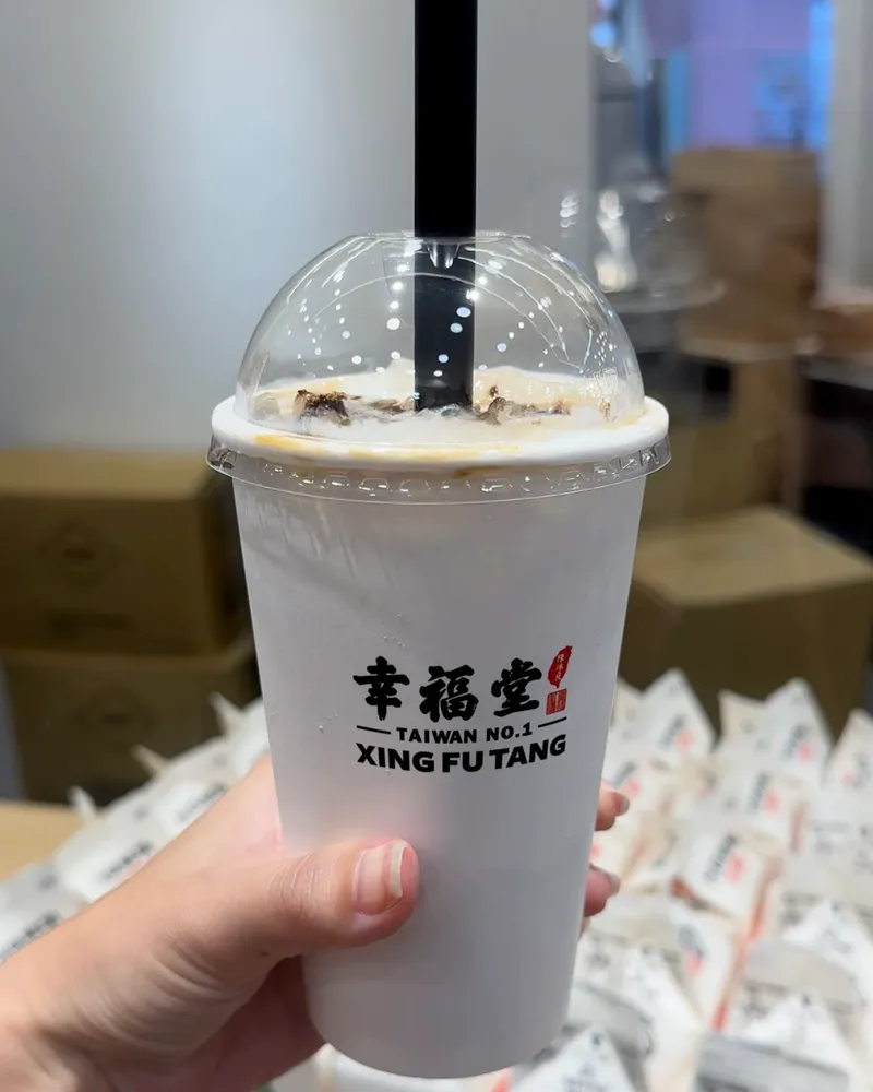 Freshly made bubble tea in Taiwan